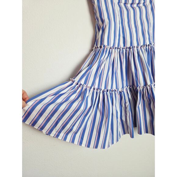 Caroline Constas Off Shoulder Dress Striped Medium M - Picture 11 of 15